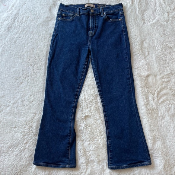7 FAM Dark Wash Crop Flare 30 (or 30P) - Picture 1 of 13